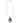 Elegant Black Ebony and Rhodium-Plated Necklace