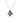 Elegant Black Ebony and Rhodium-Plated Necklace